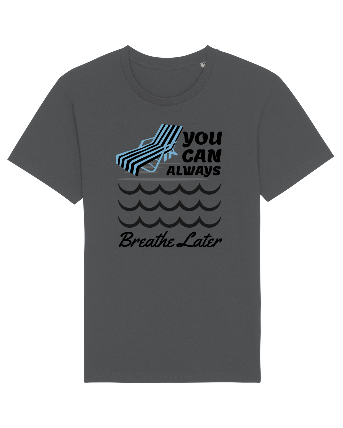 Tricou mânecă scurtă Unisex Rocker Anthracite