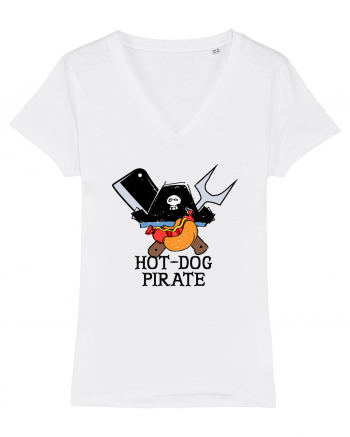 Hot Dog Pirate White