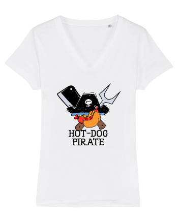 Hot Dog Pirate White