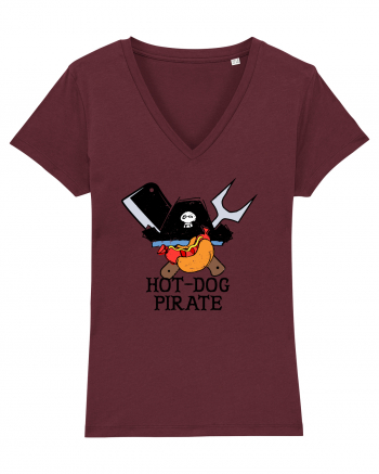 Hot Dog Pirate Burgundy