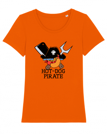 Hot Dog Pirate Bright Orange