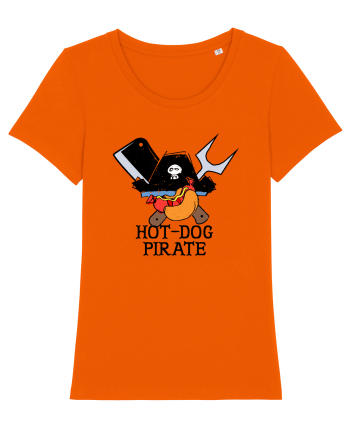 Hot Dog Pirate Bright Orange