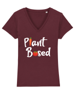 Plant Based Tricou mânecă scurtă guler V Damă Evoker
