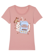 ANTI ANXIETY JUICE Tricou mânecă scurtă guler larg fitted Damă Expresser