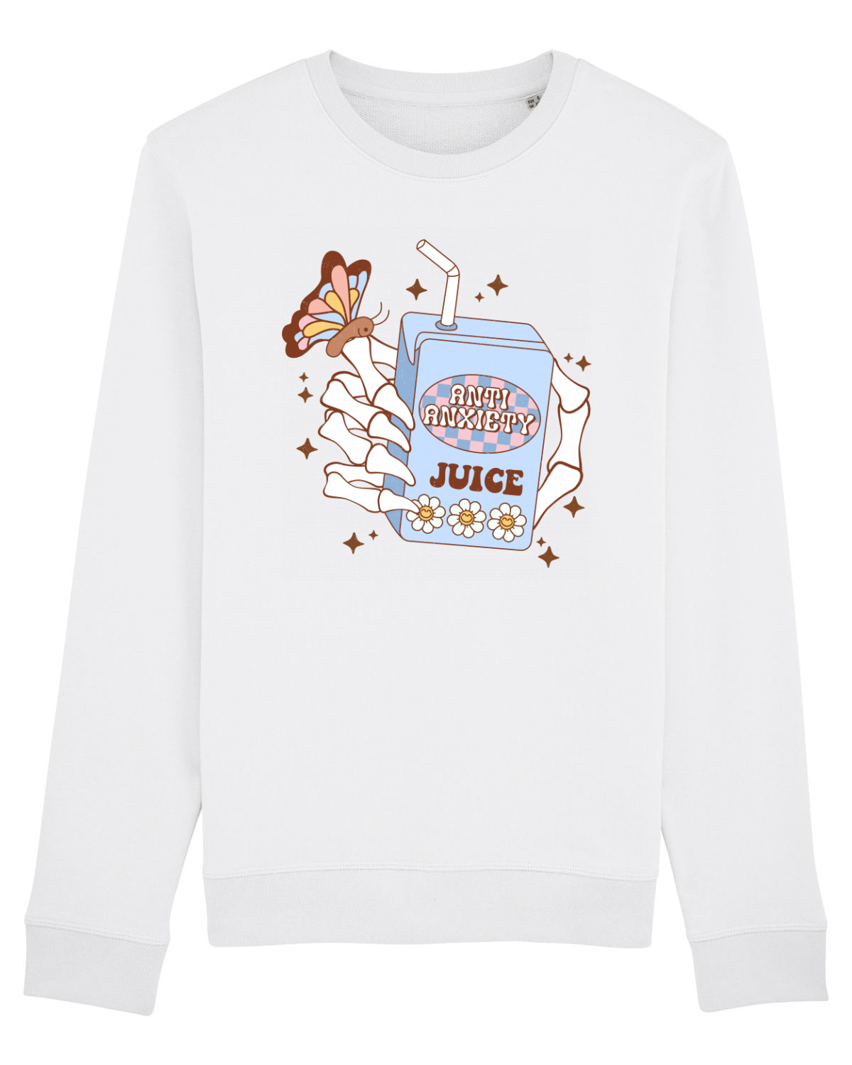 Bluză mânecă lungă Unisex Rise White