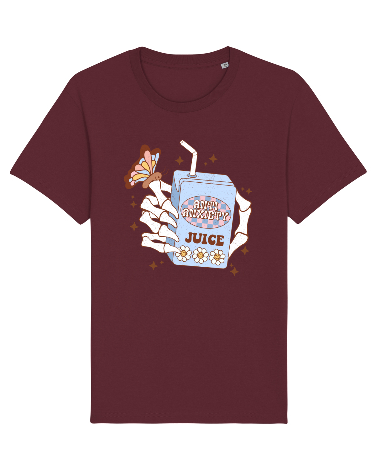 Tricou mânecă scurtă Unisex Rocker Burgundy