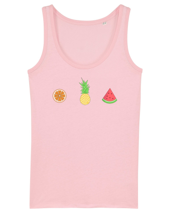 Summer Fruits Cotton Pink