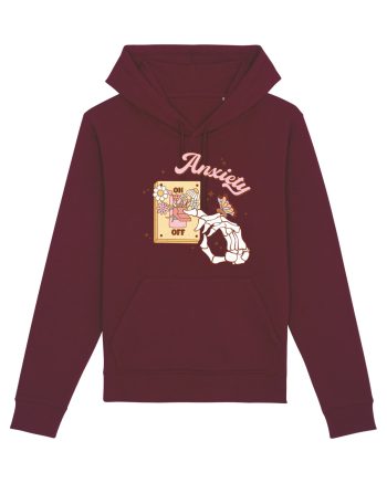 ANXIETY ON-OFF Burgundy