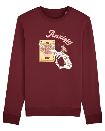 ANXIETY ON-OFF Burgundy