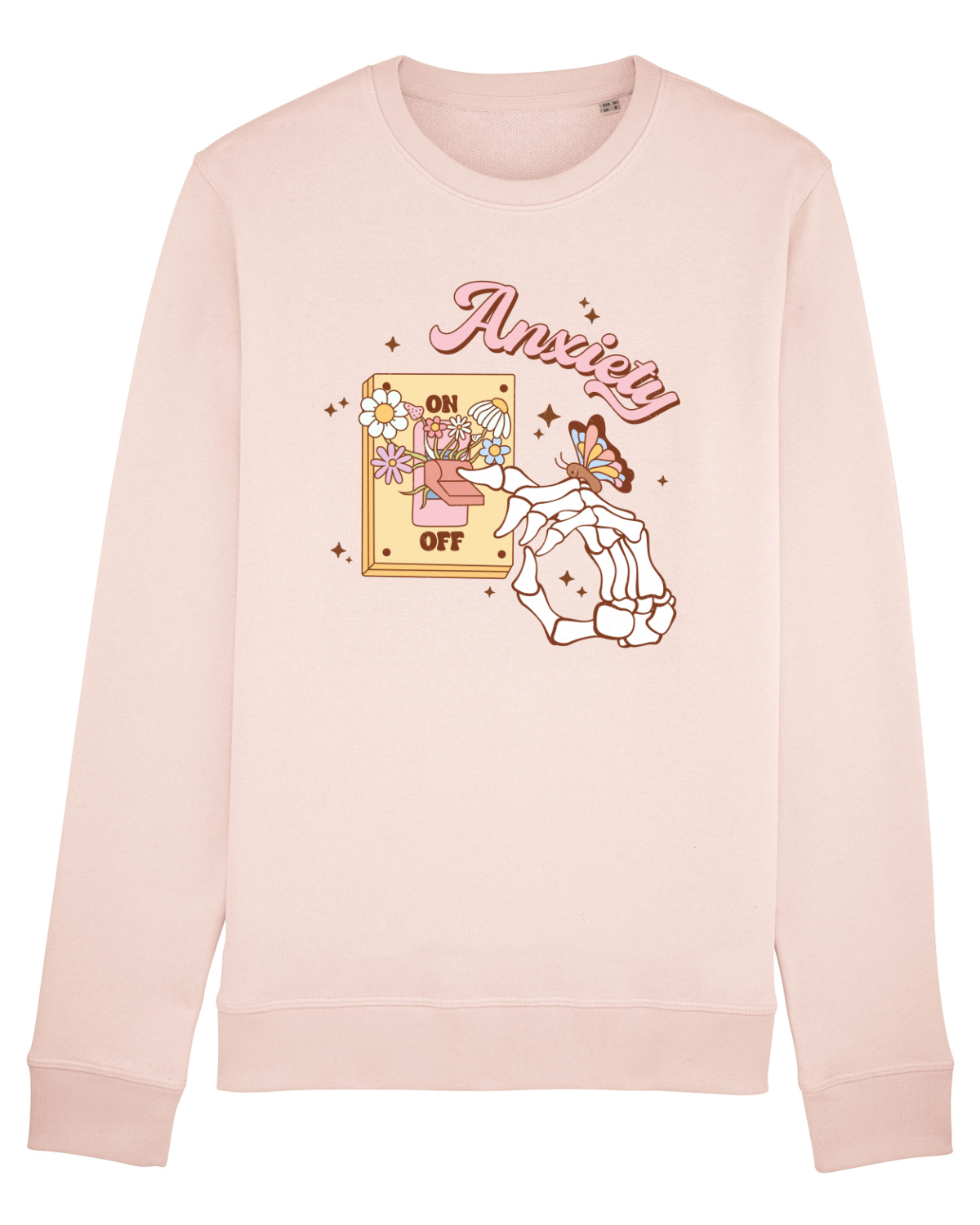 Bluză mânecă lungă Unisex Rise Candy Pink
