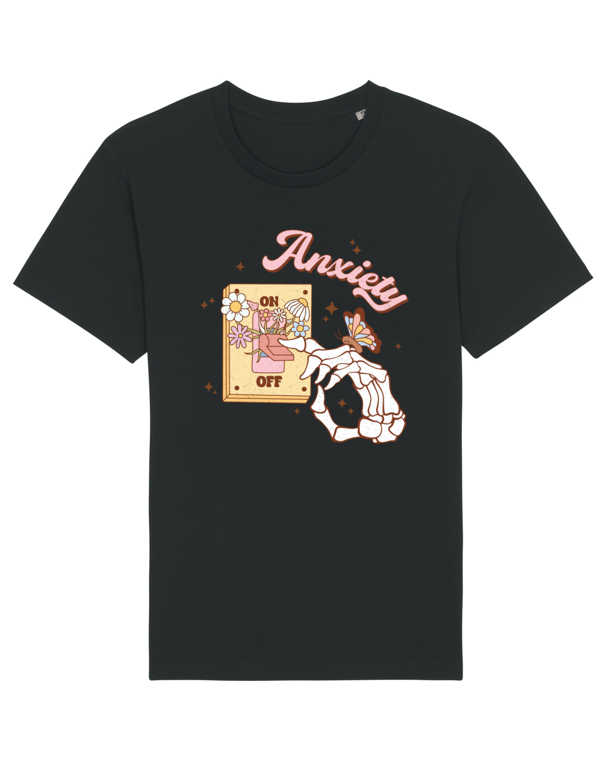Tricou mânecă scurtă Unisex Rocker Black