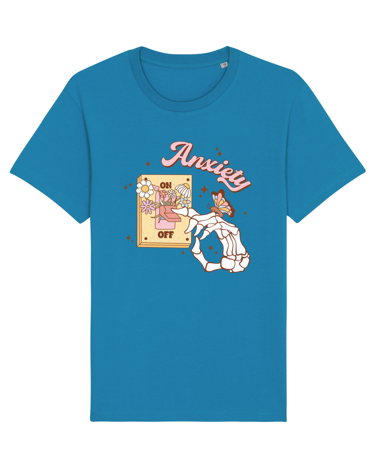 Tricou mânecă scurtă Unisex Rocker Azur