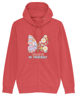 BELIEVE IN YOURSELF Hanorac cu fermoar Unisex Connector