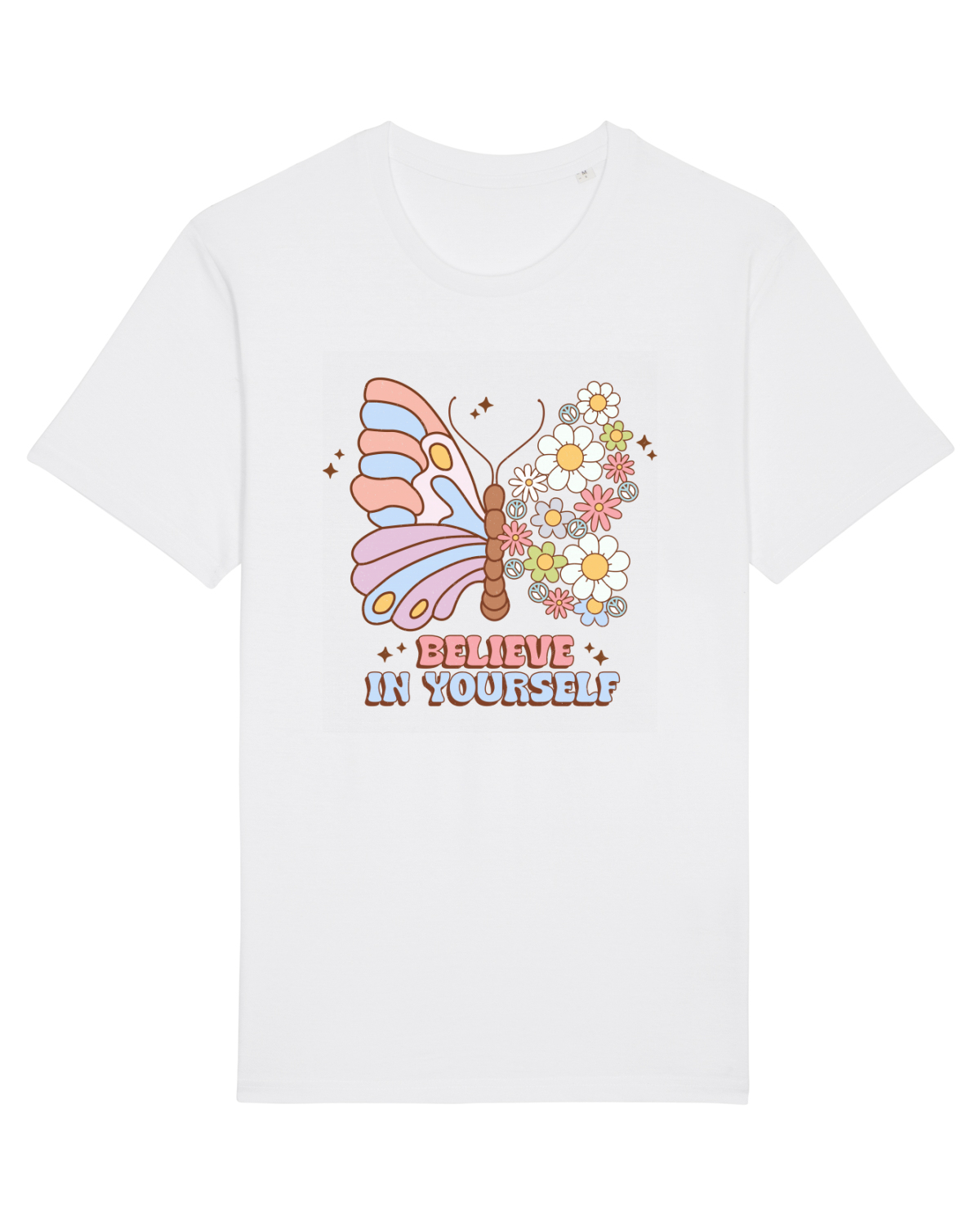 Tricou mânecă scurtă Unisex Rocker White