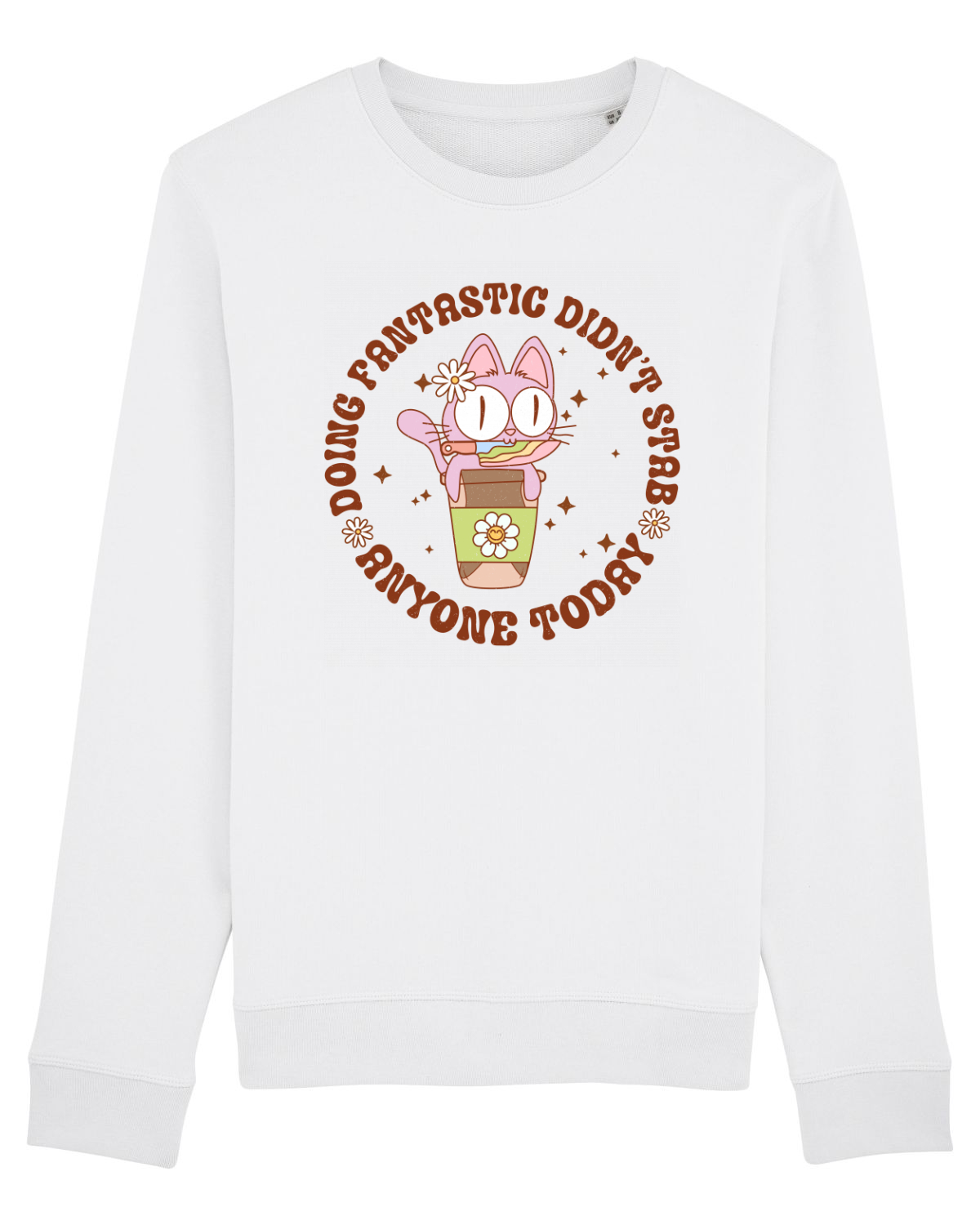 Bluză mânecă lungă Unisex Rise White