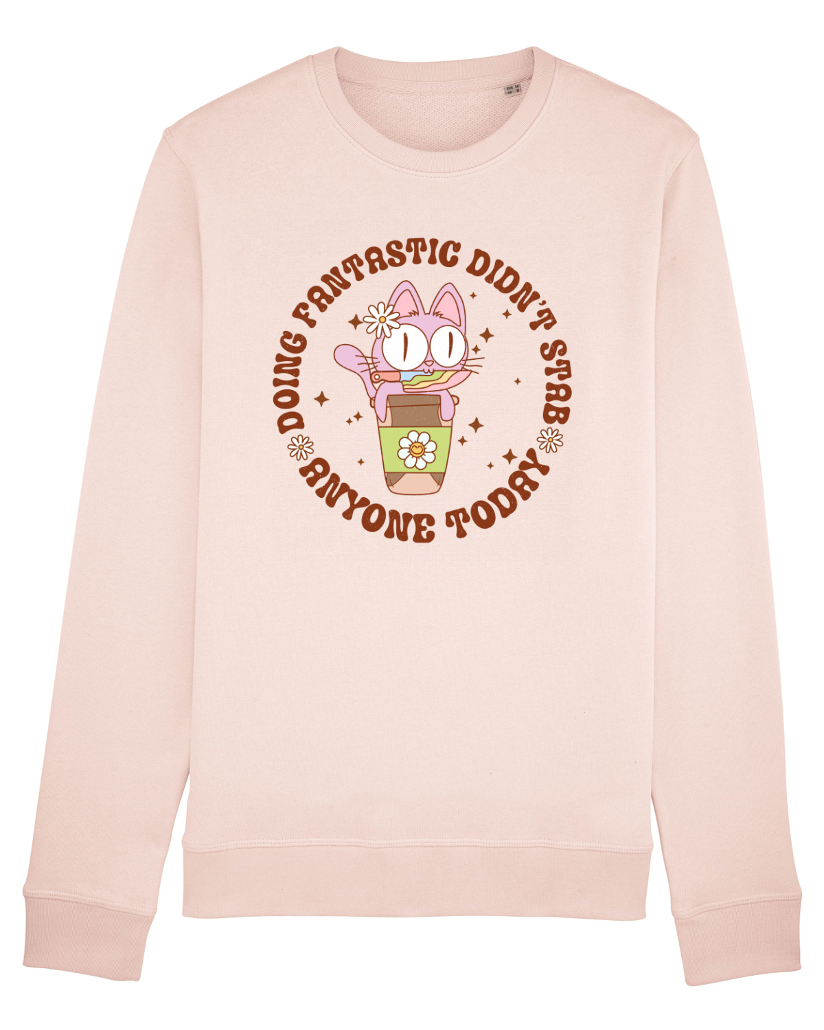 Bluză mânecă lungă Unisex Rise Candy Pink