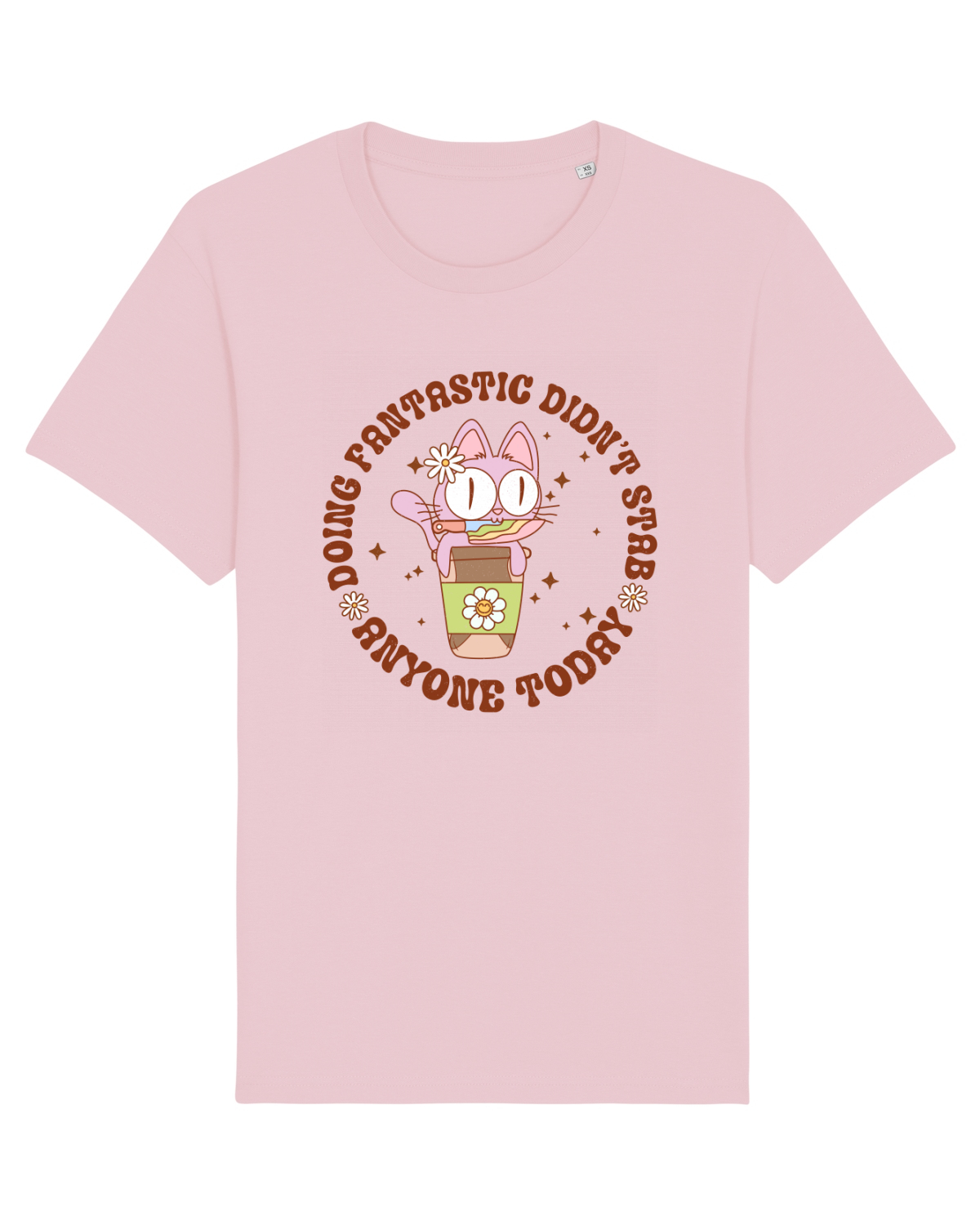 Tricou mânecă scurtă Unisex Rocker Cotton Pink