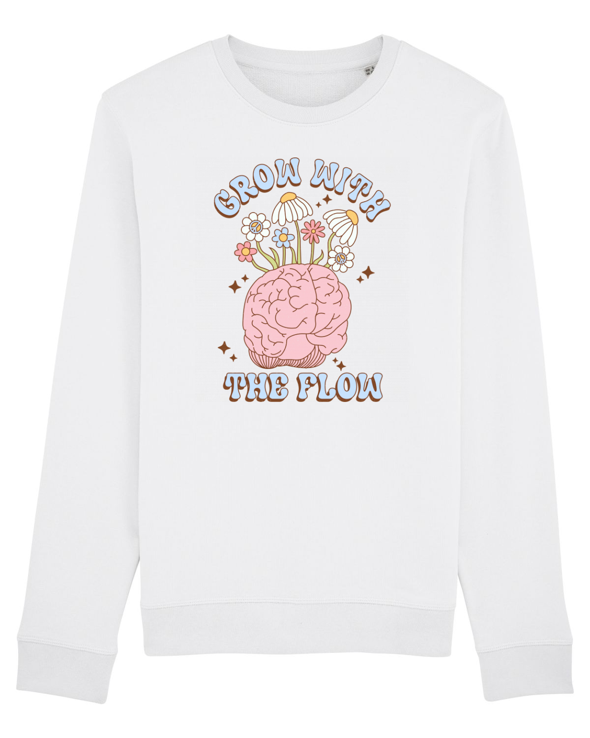Bluză mânecă lungă Unisex Rise White