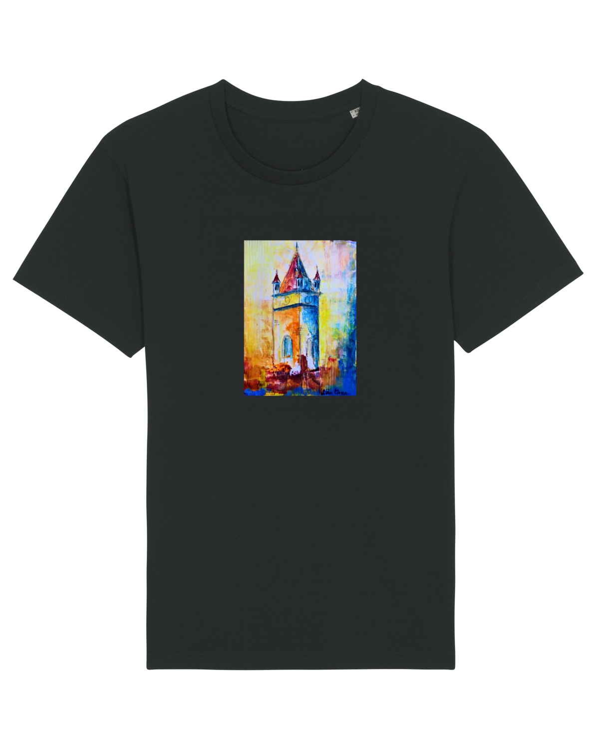 Tricou mânecă scurtă Unisex Rocker Black