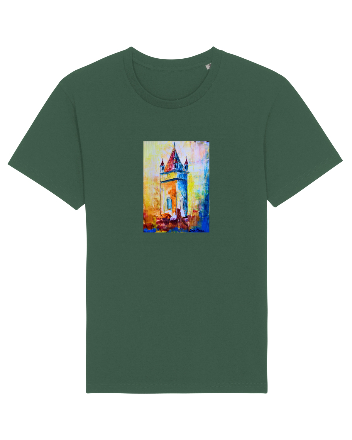 Tricou mânecă scurtă Unisex Rocker Bottle Green