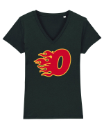 Fire O Tricou mânecă scurtă guler V Damă Evoker
