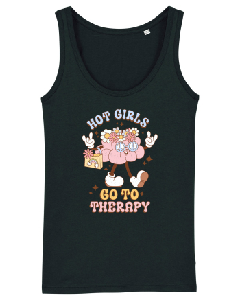 HOT GIRLS GO TO THERAPY Black