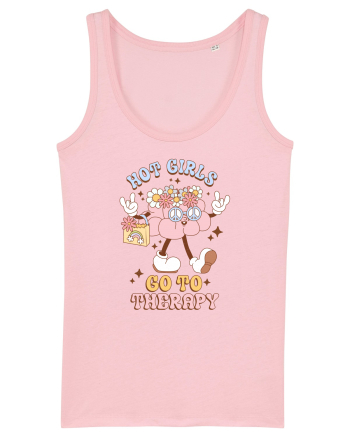 HOT GIRLS GO TO THERAPY Cotton Pink