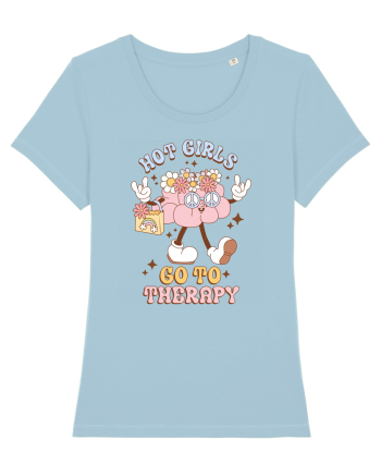 HOT GIRLS GO TO THERAPY Sky Blue