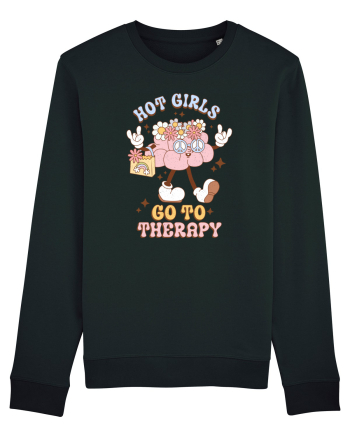 HOT GIRLS GO TO THERAPY Black
