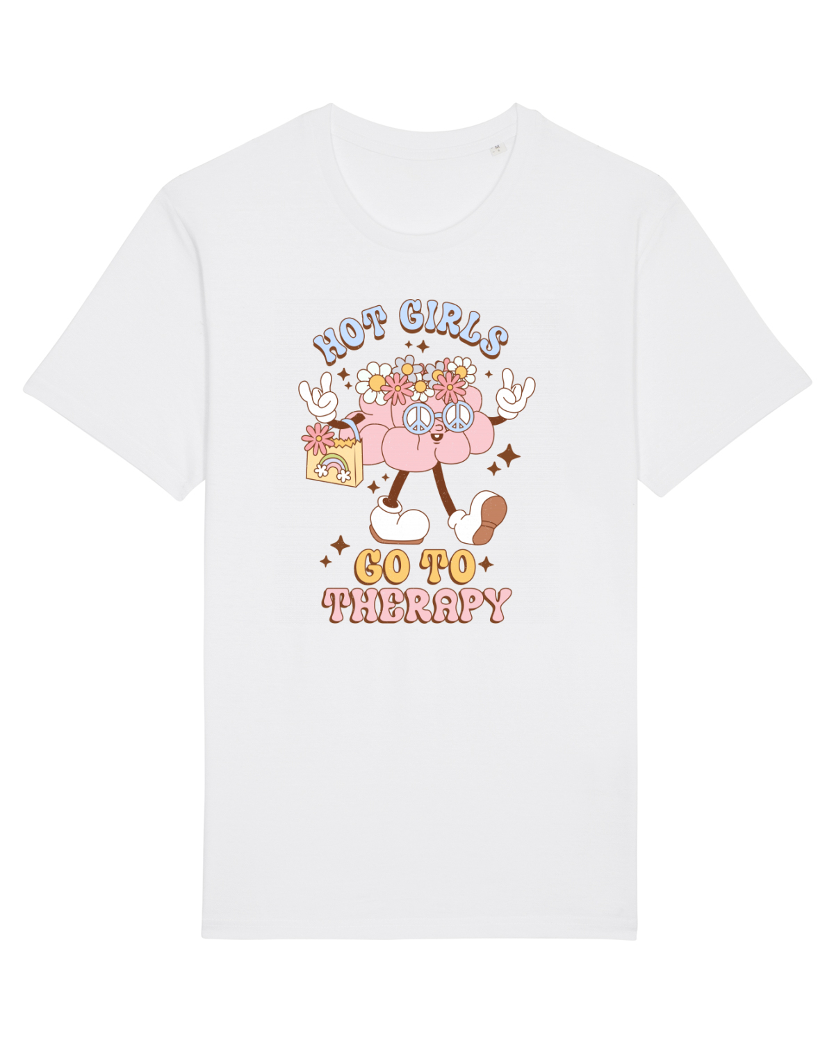 Tricou mânecă scurtă Unisex Rocker White