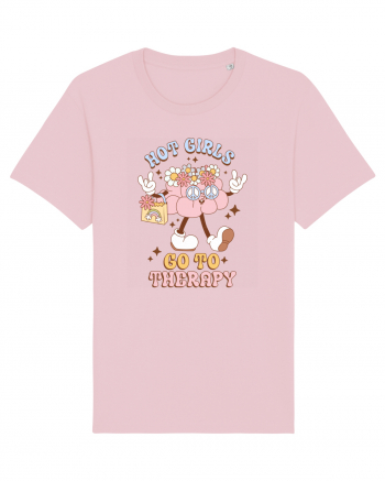 HOT GIRLS GO TO THERAPY Cotton Pink