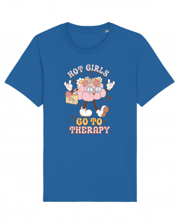 HOT GIRLS GO TO THERAPY Royal Blue
