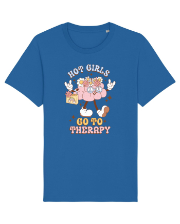 HOT GIRLS GO TO THERAPY Royal Blue