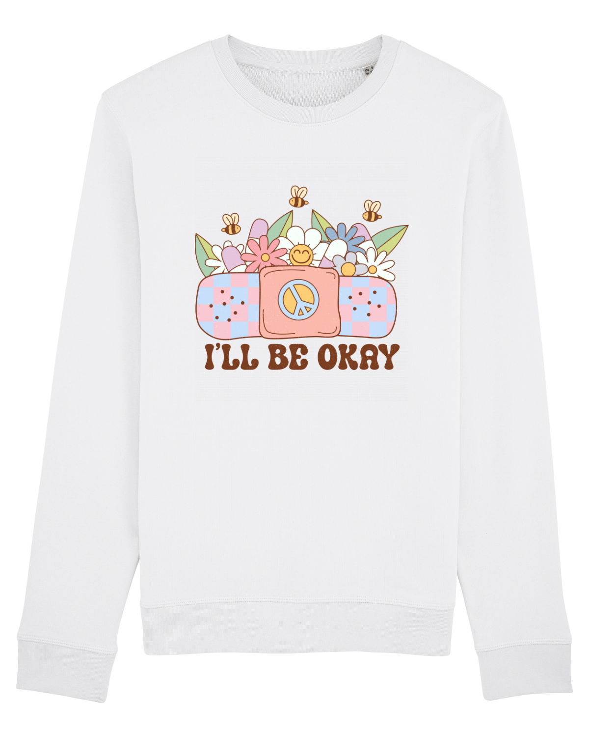 Bluză mânecă lungă Unisex Rise White