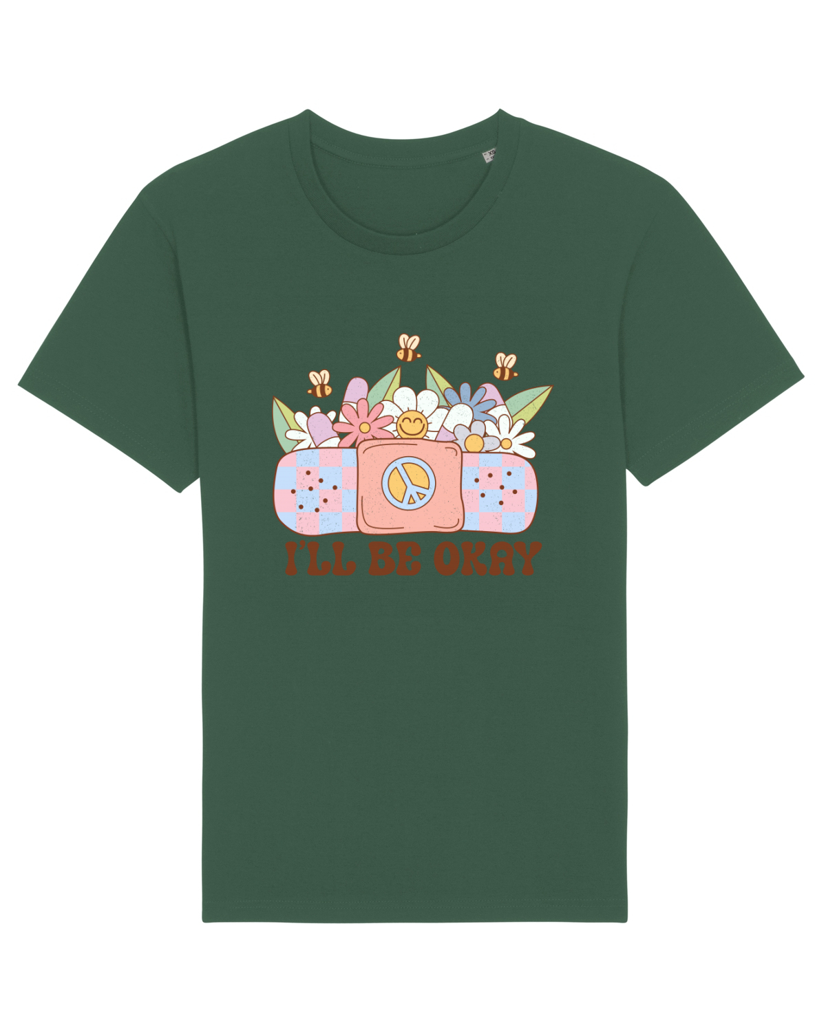 Tricou mânecă scurtă Unisex Rocker Bottle Green
