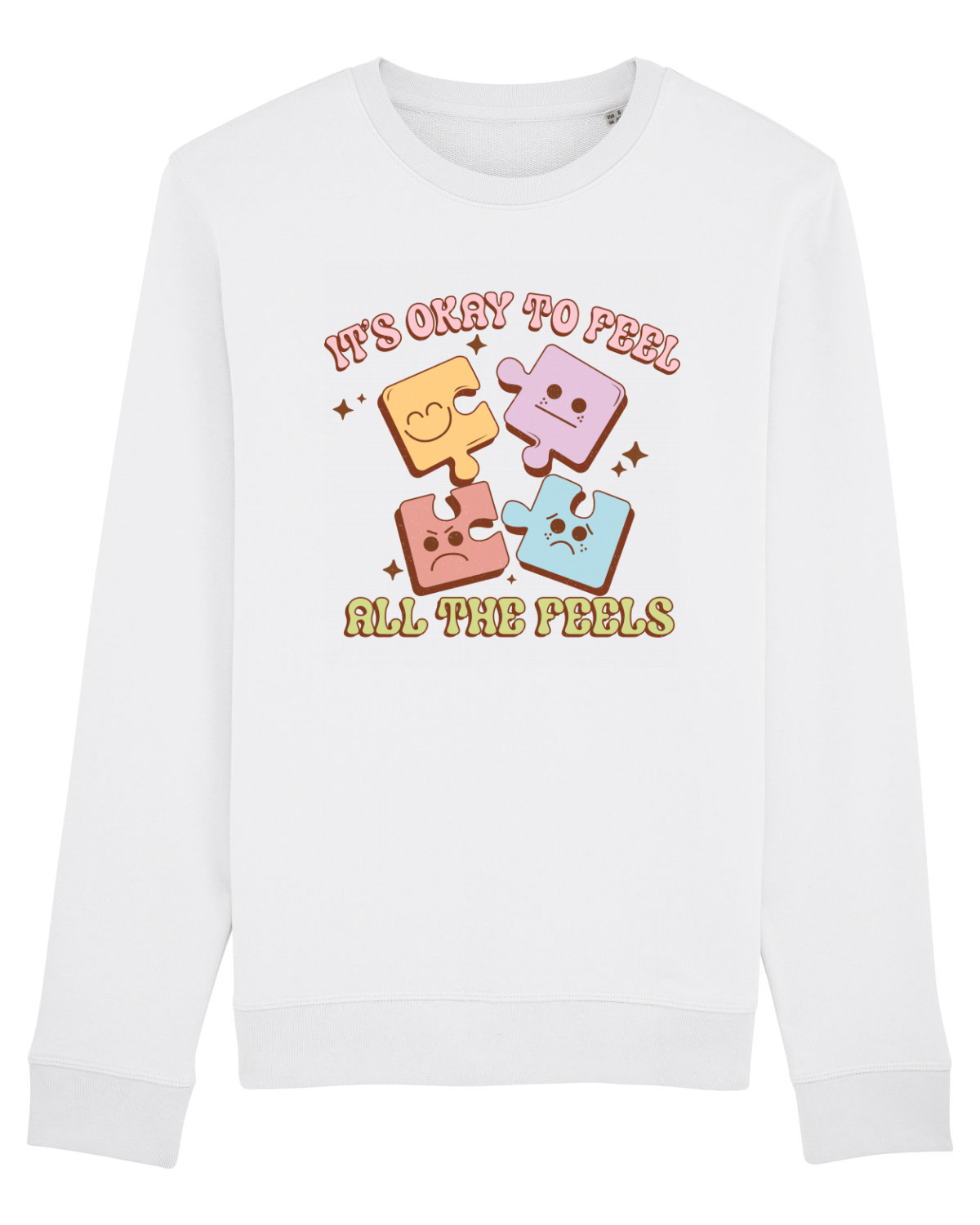 Bluză mânecă lungă Unisex Rise White
