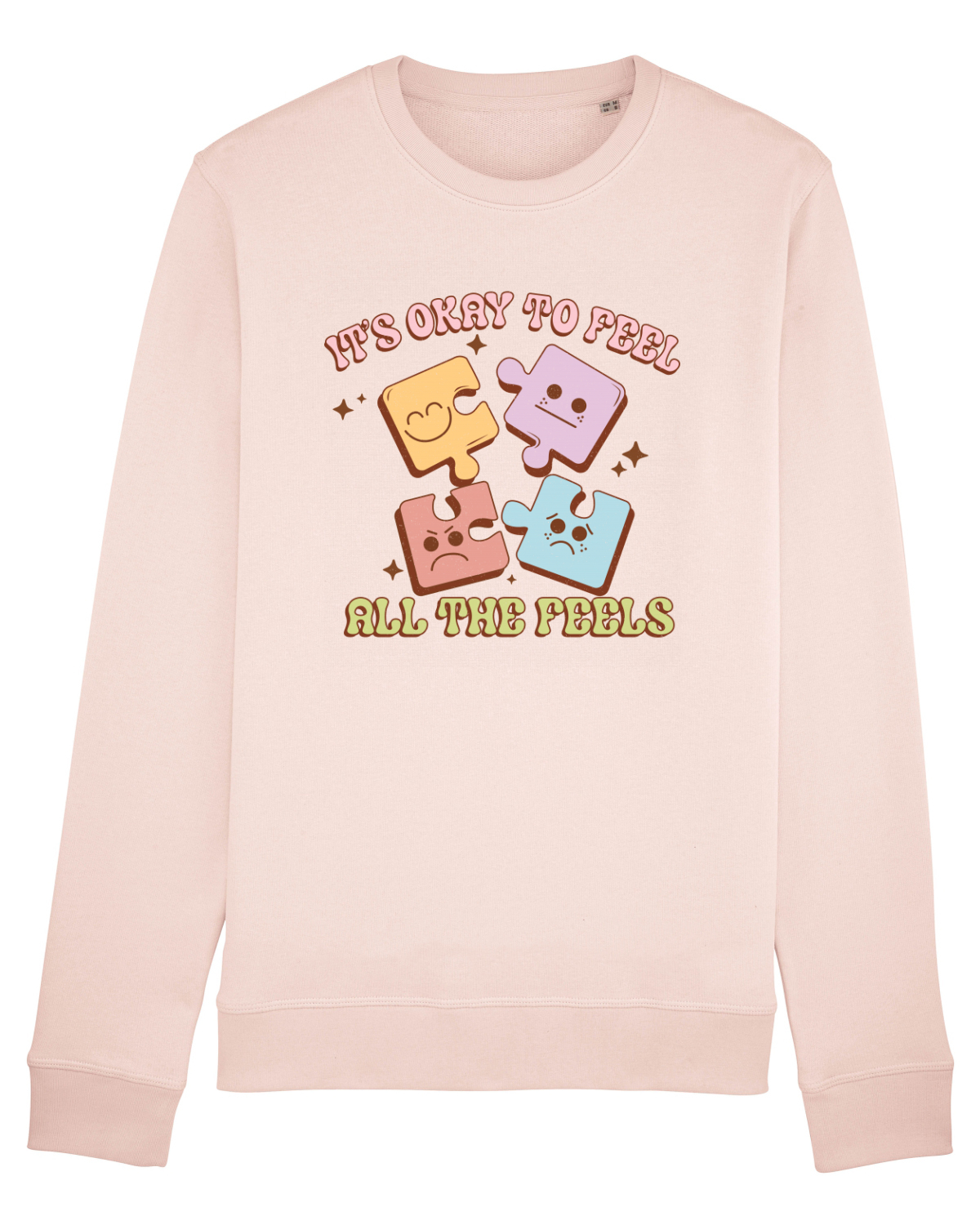 Bluză mânecă lungă Unisex Rise Candy Pink