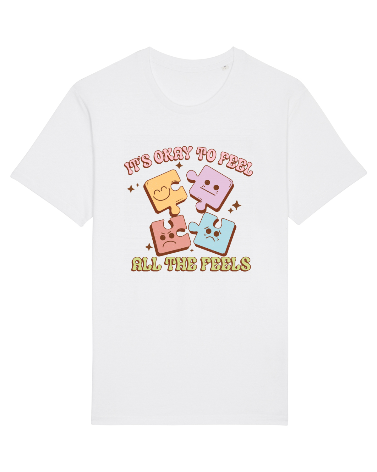 Tricou mânecă scurtă Unisex Rocker White