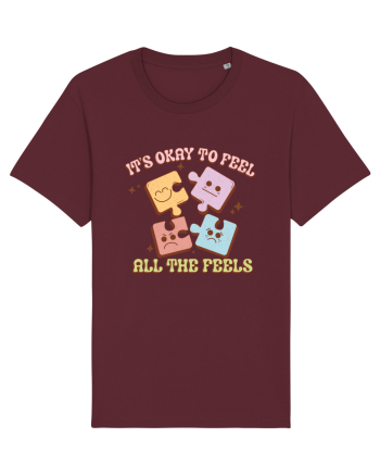 IT'S OKAY TO FEEL ALL THE FEELS Burgundy