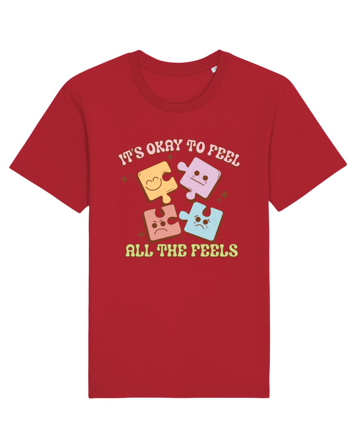 Tricou mânecă scurtă Unisex Rocker Red