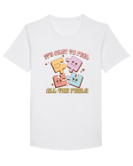 IT'S OKAY TO FEEL ALL THE FEELS Tricou mânecă scurtă guler larg Bărbat Skater