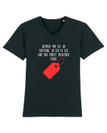 SPUNE-MI CE AI NEVOIE! Tricou mânecă scurtă guler V Bărbat Presenter
