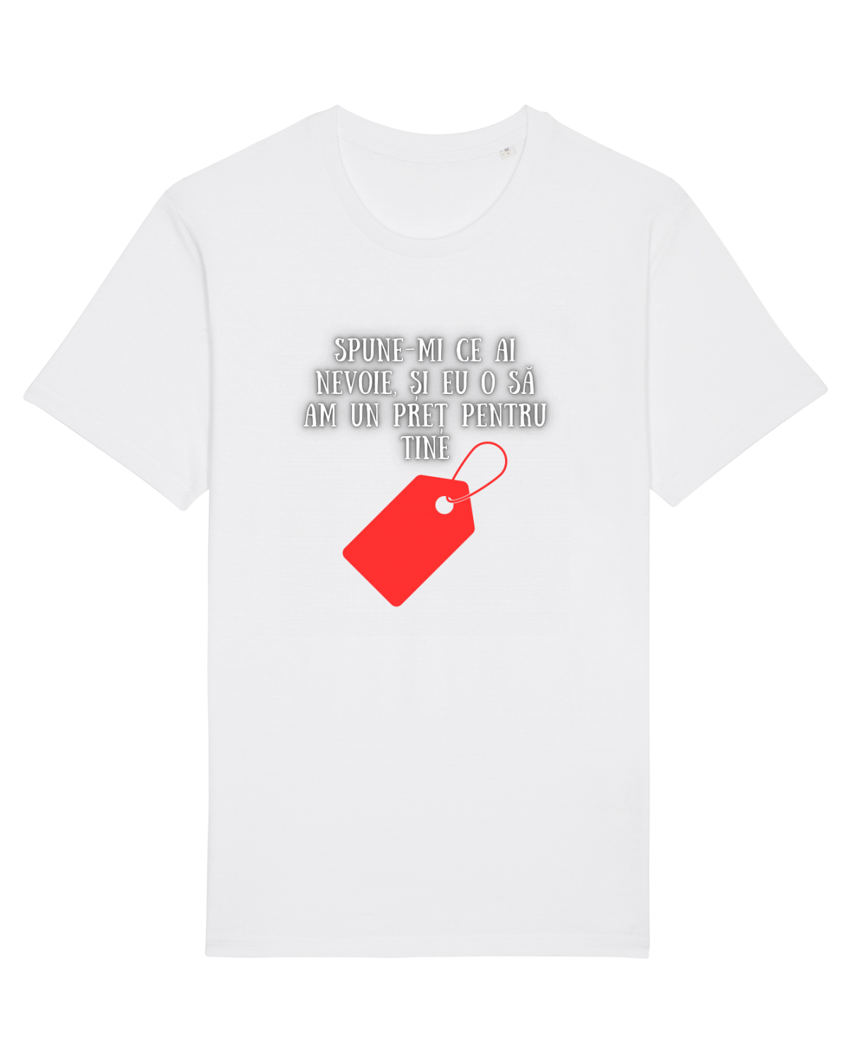 Tricou mânecă scurtă Unisex Rocker White