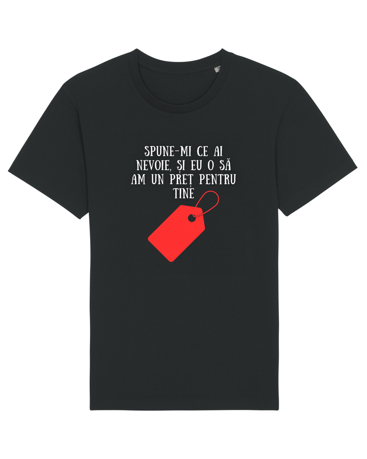 Tricou mânecă scurtă Unisex Rocker Black
