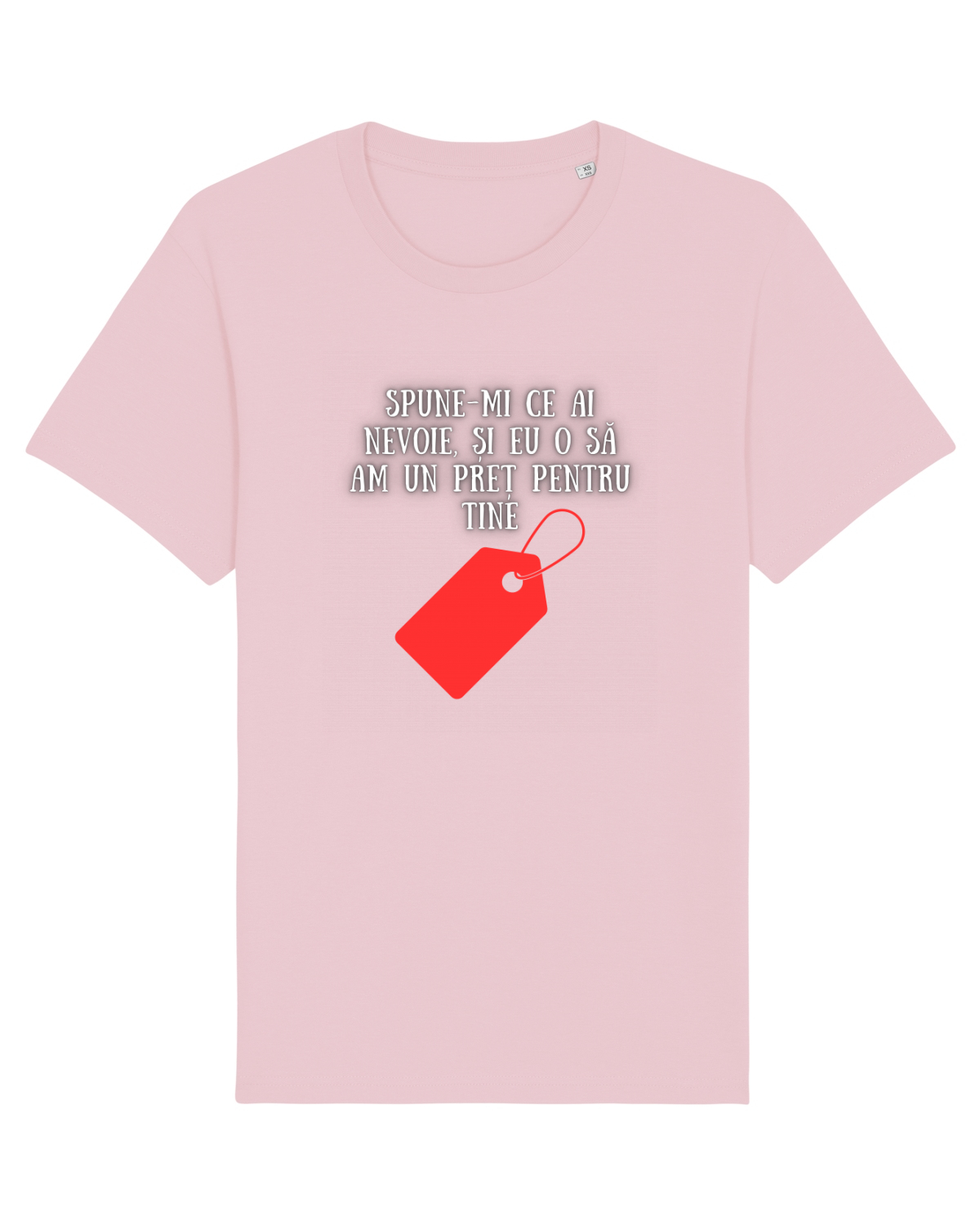 Tricou mânecă scurtă Unisex Rocker Cotton Pink