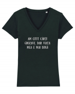 AM CITIT CĂRȚI GROZAVE Tricou mânecă scurtă guler V Damă Evoker