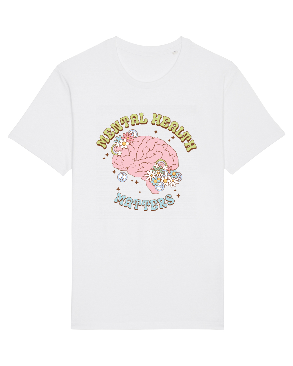 Tricou mânecă scurtă Unisex Rocker White