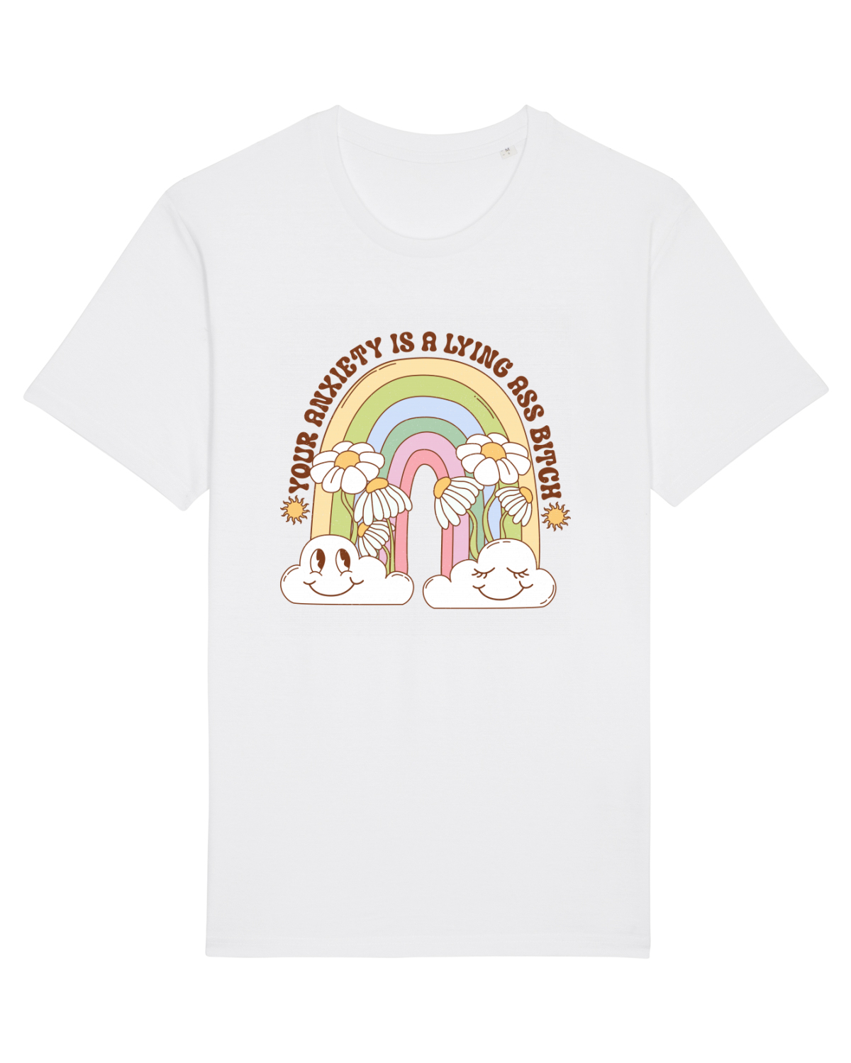 Tricou mânecă scurtă Unisex Rocker White