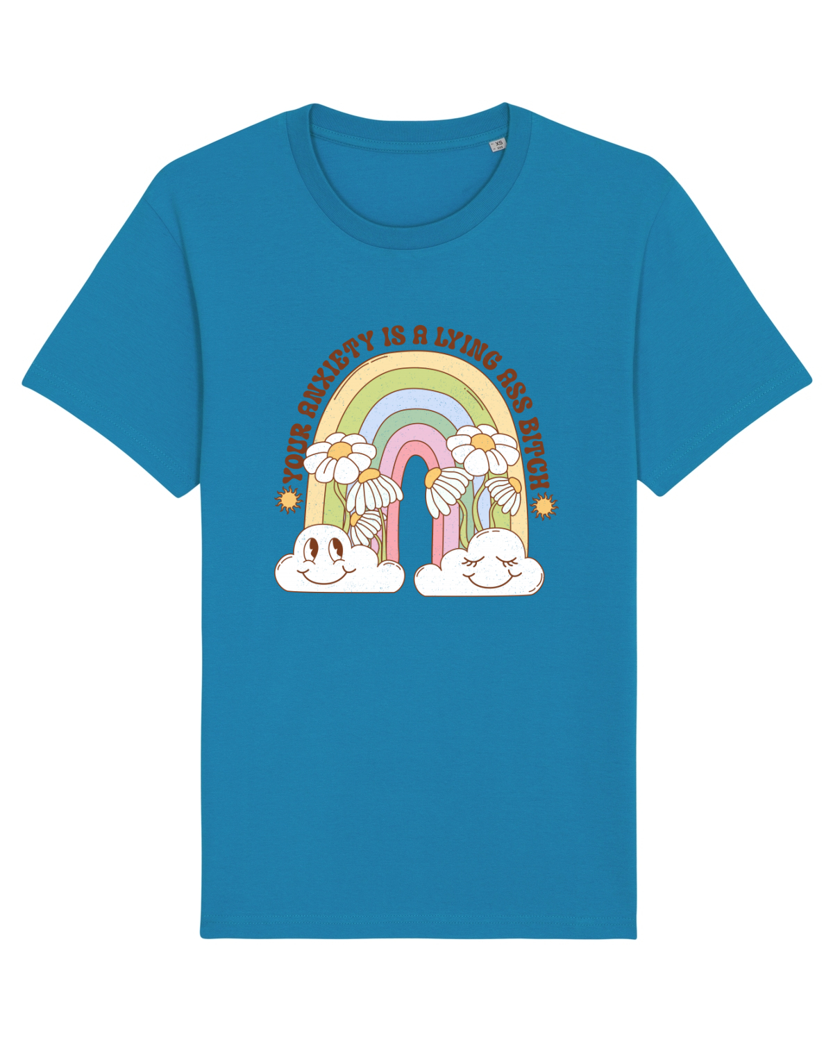 Tricou mânecă scurtă Unisex Rocker Azur