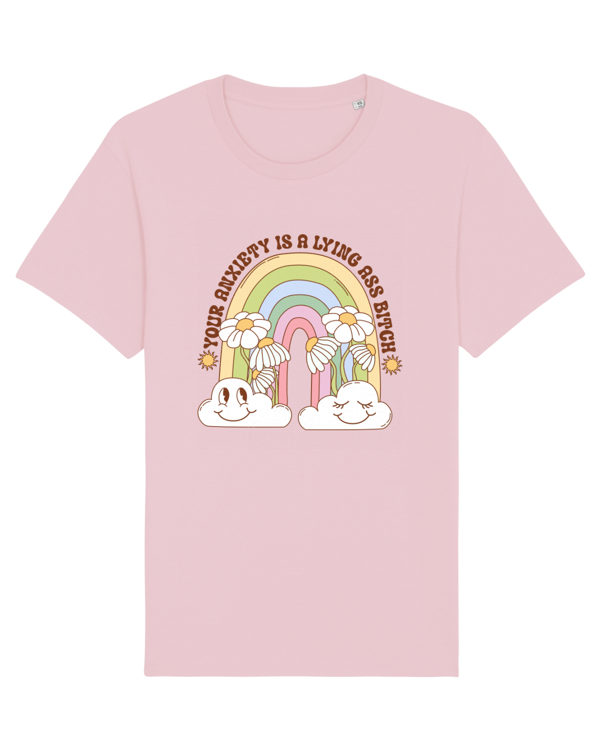 Tricou mânecă scurtă Unisex Rocker Cotton Pink